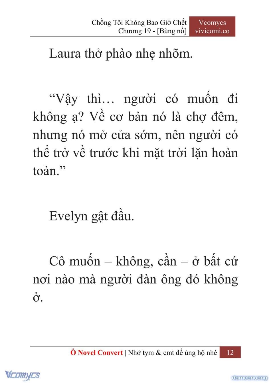 đọc truyện [novel] Chồng Tôi Không Bao Giờ Chết Chương 19 ảnh 15 tại Thiên Thai Truyện