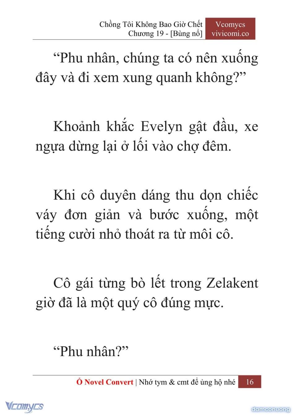 đọc truyện [novel] Chồng Tôi Không Bao Giờ Chết Chương 19 ảnh 19 tại Thiên Thai Truyện