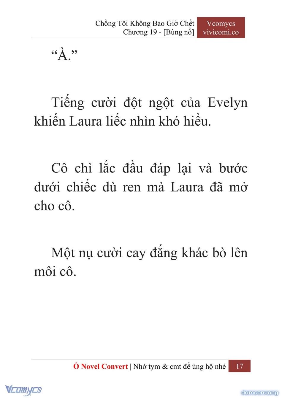 đọc truyện [novel] Chồng Tôi Không Bao Giờ Chết Chương 19 ảnh 20 tại Thiên Thai Truyện