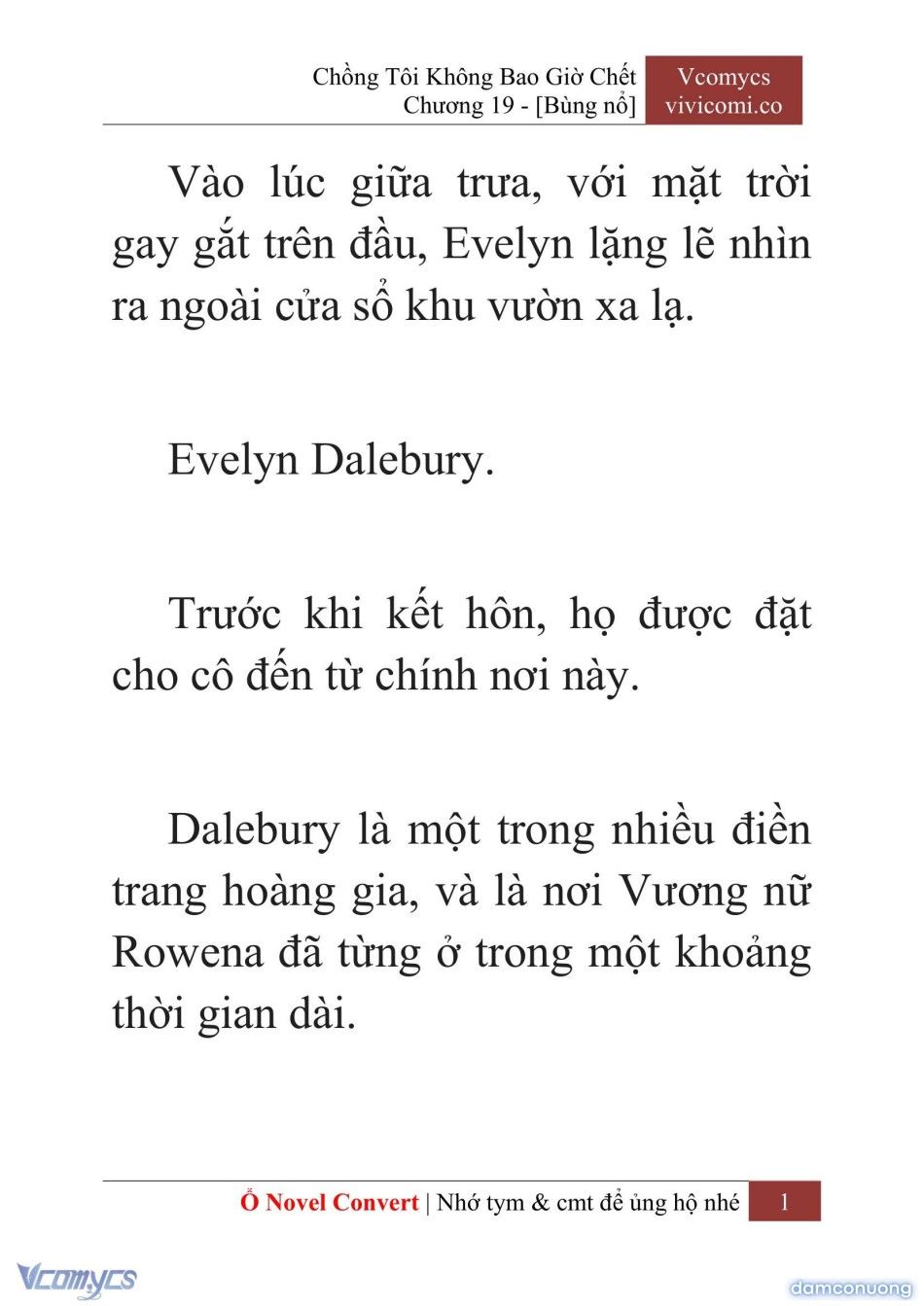 đọc truyện [novel] Chồng Tôi Không Bao Giờ Chết Chương 19 ảnh 4 tại Thiên Thai Truyện