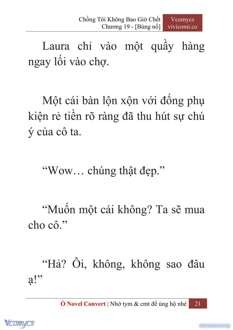 đọc truyện [novel] Chồng Tôi Không Bao Giờ Chết Chương 19 ảnh 24 tại Thiên Thai Truyện
