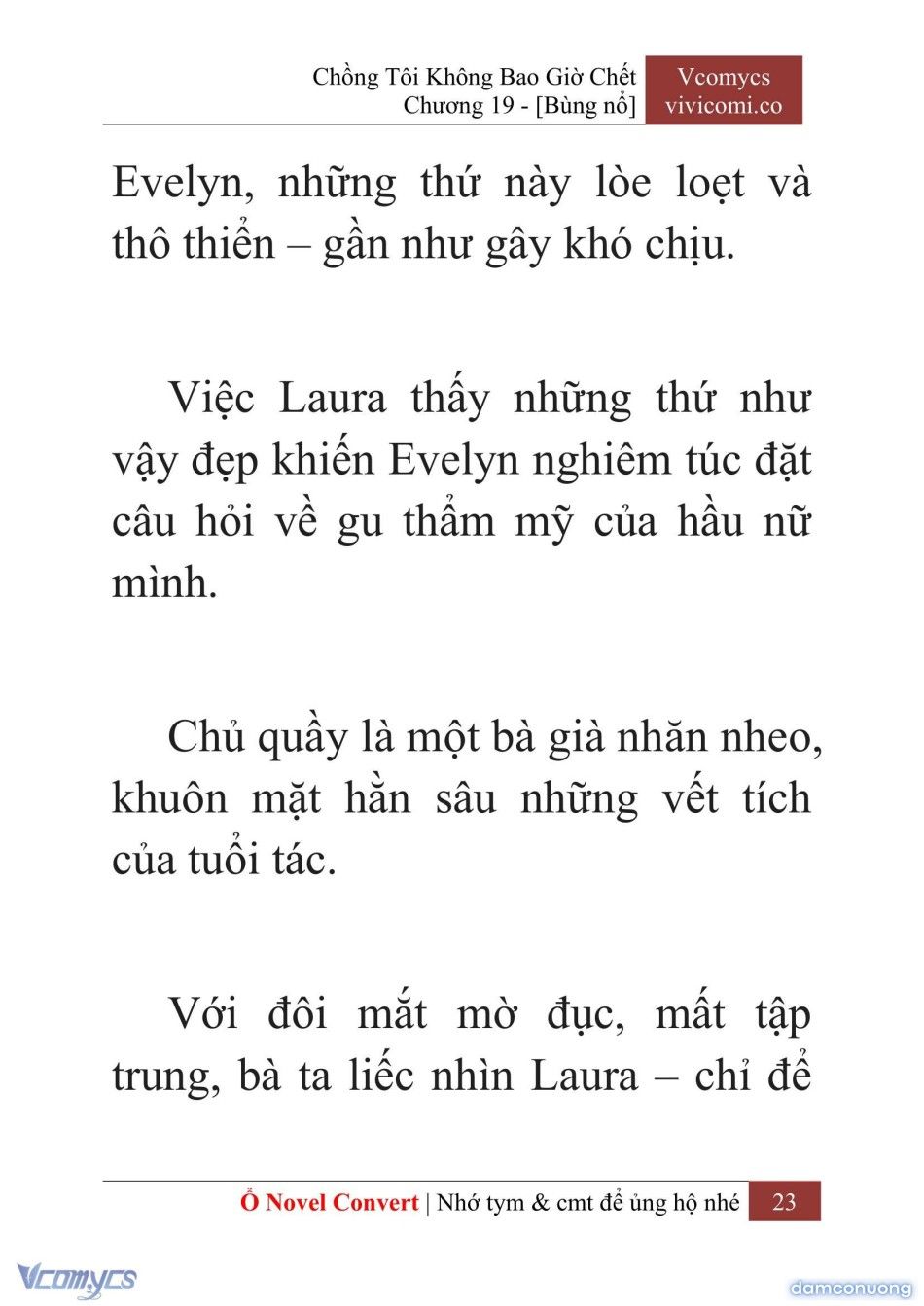 đọc truyện [novel] Chồng Tôi Không Bao Giờ Chết Chương 19 ảnh 26 tại Thiên Thai Truyện