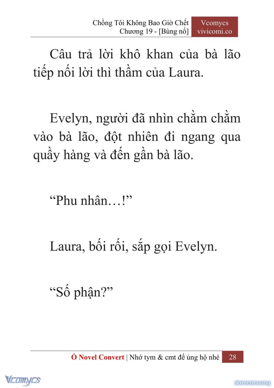 đọc truyện [novel] Chồng Tôi Không Bao Giờ Chết Chương 19 ảnh 31 tại Thiên Thai Truyện