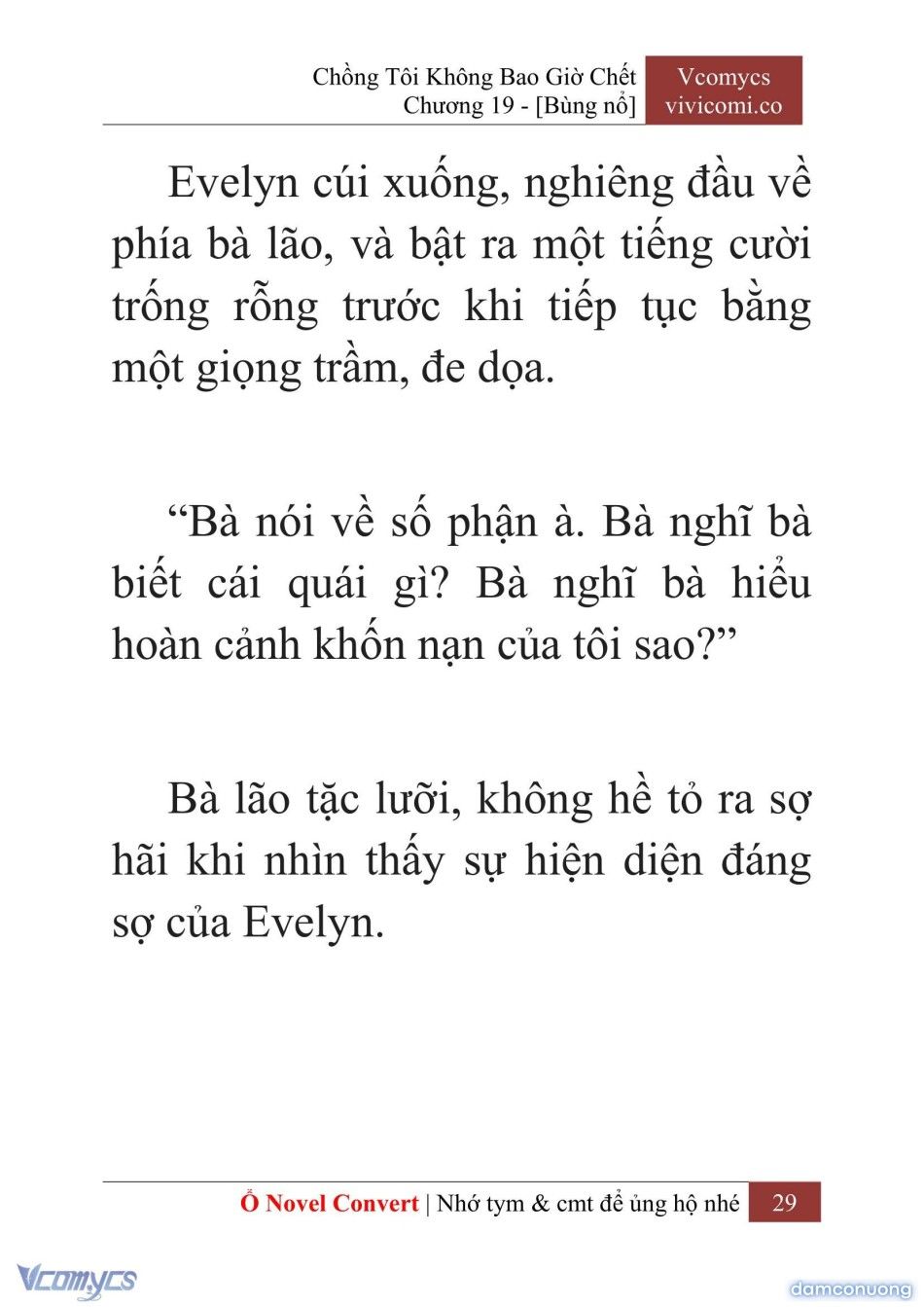 đọc truyện [novel] Chồng Tôi Không Bao Giờ Chết Chương 19 ảnh 32 tại Thiên Thai Truyện