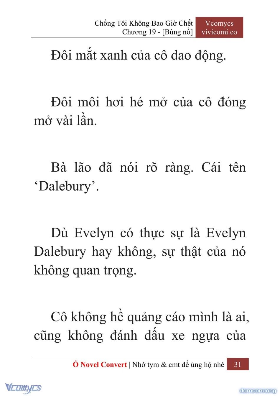 đọc truyện [novel] Chồng Tôi Không Bao Giờ Chết Chương 19 ảnh 34 tại Thiên Thai Truyện