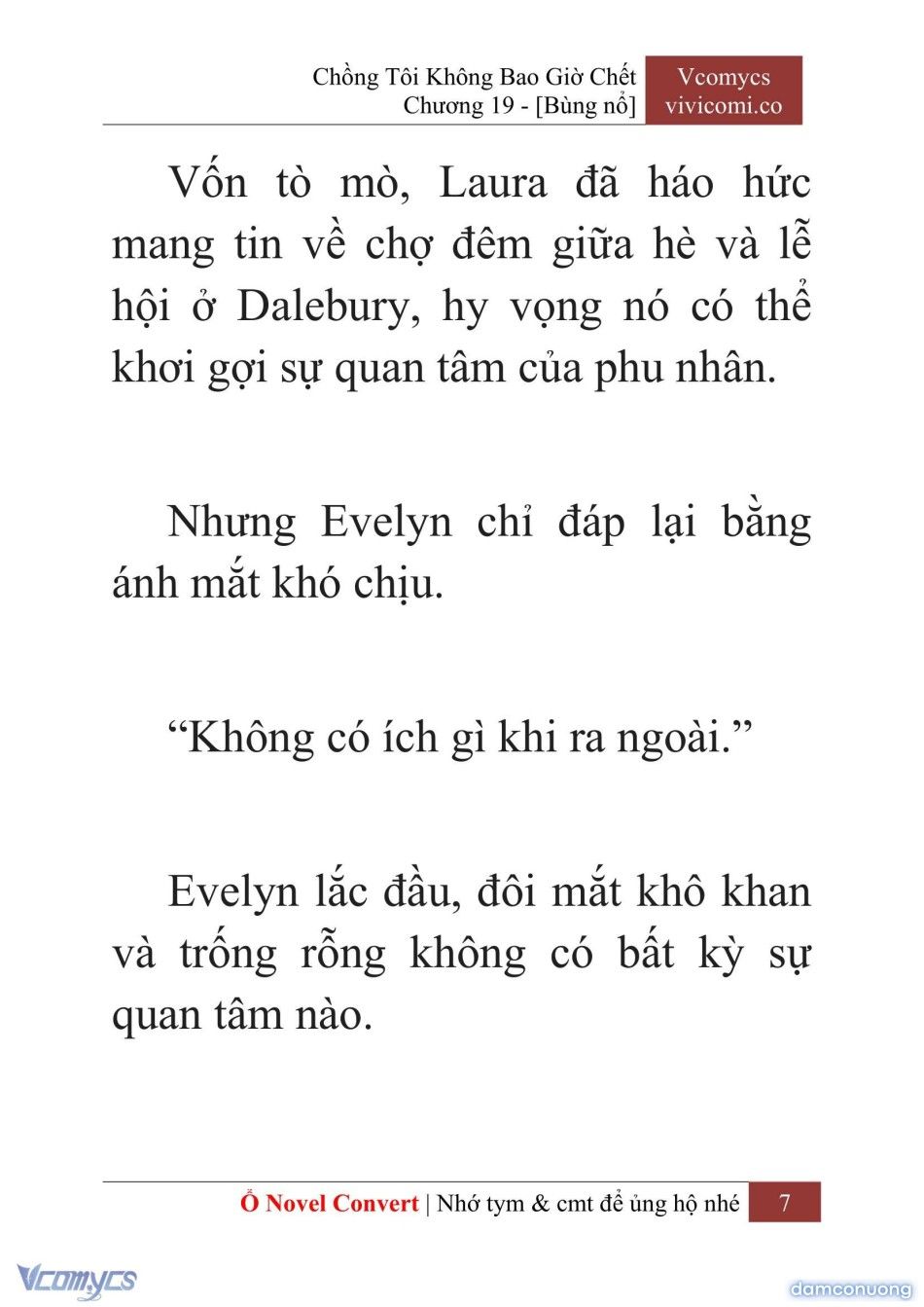 đọc truyện [novel] Chồng Tôi Không Bao Giờ Chết Chương 19 ảnh 10 tại Thiên Thai Truyện