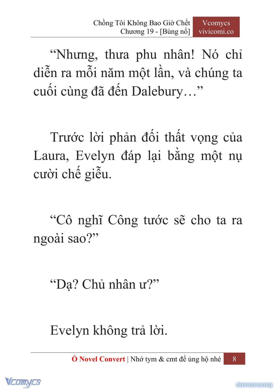 đọc truyện [novel] Chồng Tôi Không Bao Giờ Chết Chương 19 ảnh 11 tại Thiên Thai Truyện
