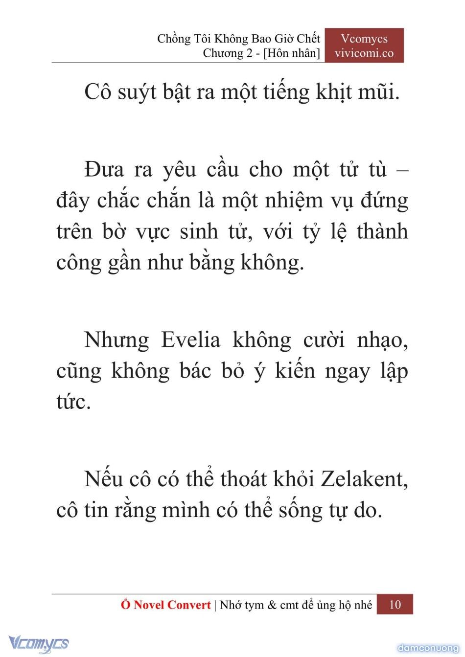 đọc truyện [novel] Chồng Tôi Không Bao Giờ Chết Chương 2 ảnh 13 tại Thiên Thai Truyện