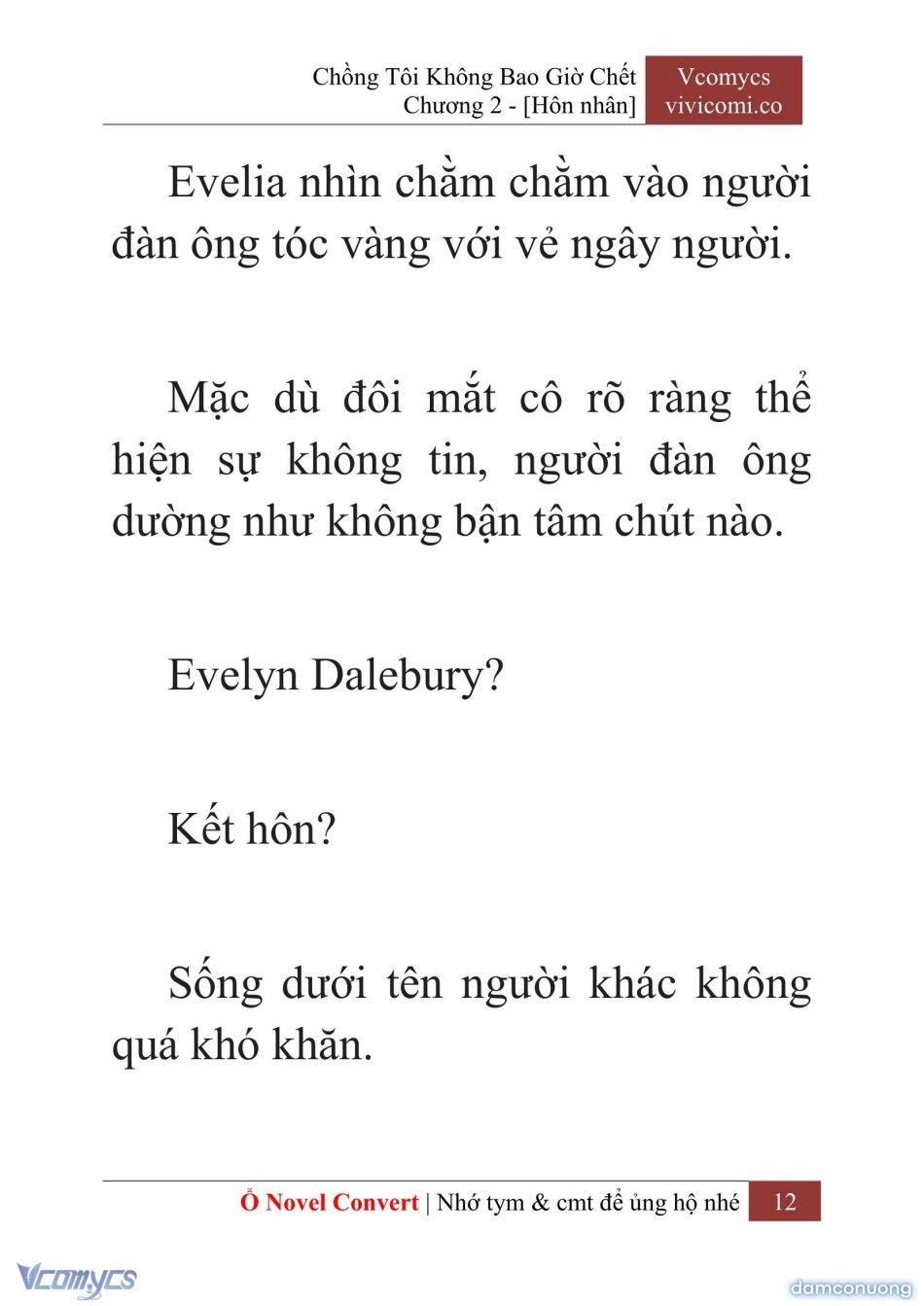 đọc truyện [novel] Chồng Tôi Không Bao Giờ Chết Chương 2 ảnh 15 tại Thiên Thai Truyện