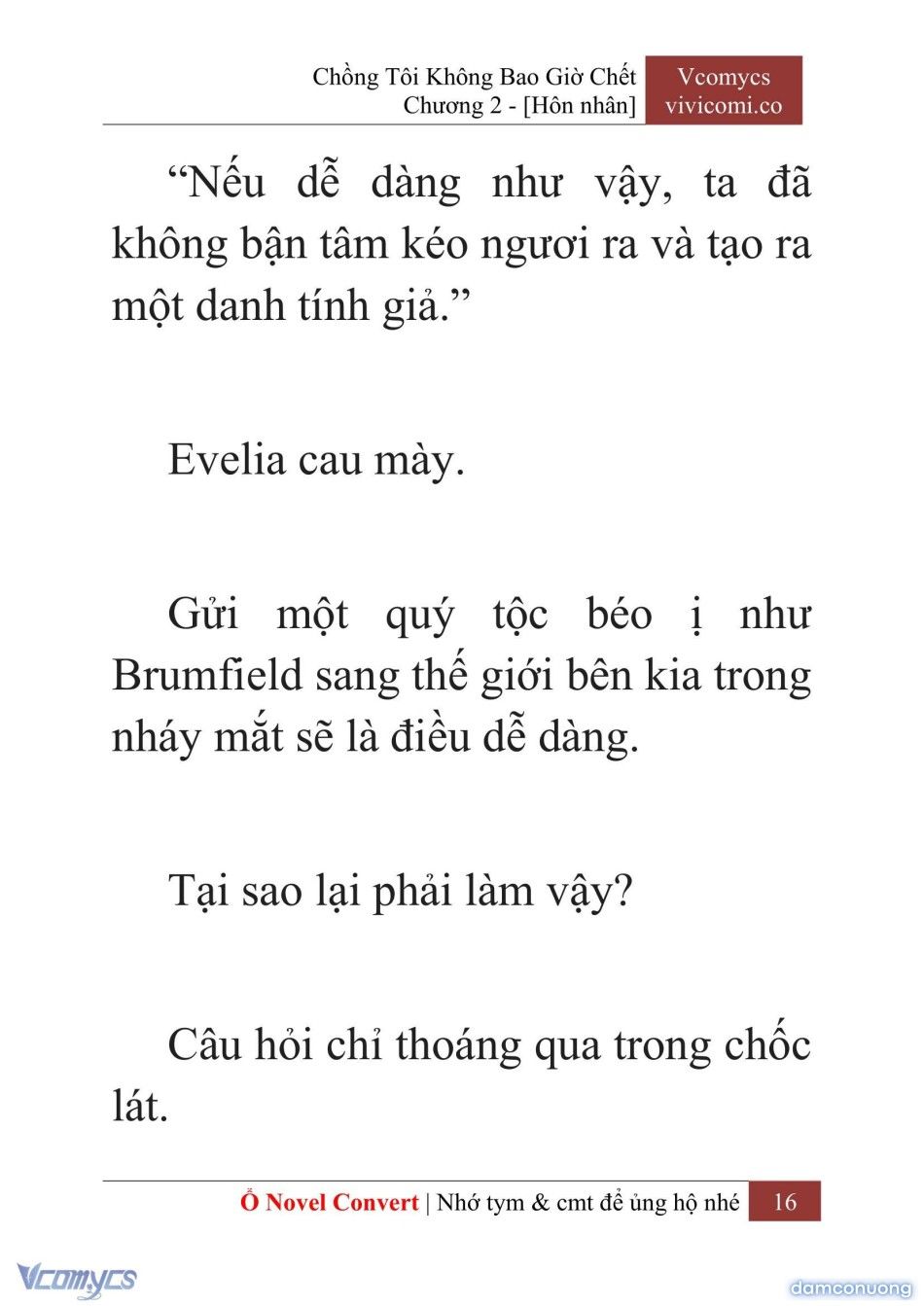 đọc truyện [novel] Chồng Tôi Không Bao Giờ Chết Chương 2 ảnh 19 tại Thiên Thai Truyện