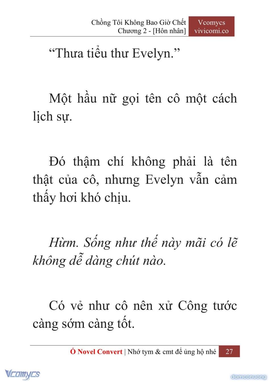 đọc truyện [novel] Chồng Tôi Không Bao Giờ Chết Chương 2 ảnh 30 tại Thiên Thai Truyện