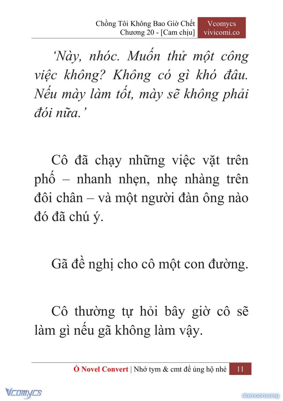 đọc truyện [novel] Chồng Tôi Không Bao Giờ Chết Chương 20 ảnh 14 tại Thiên Thai Truyện