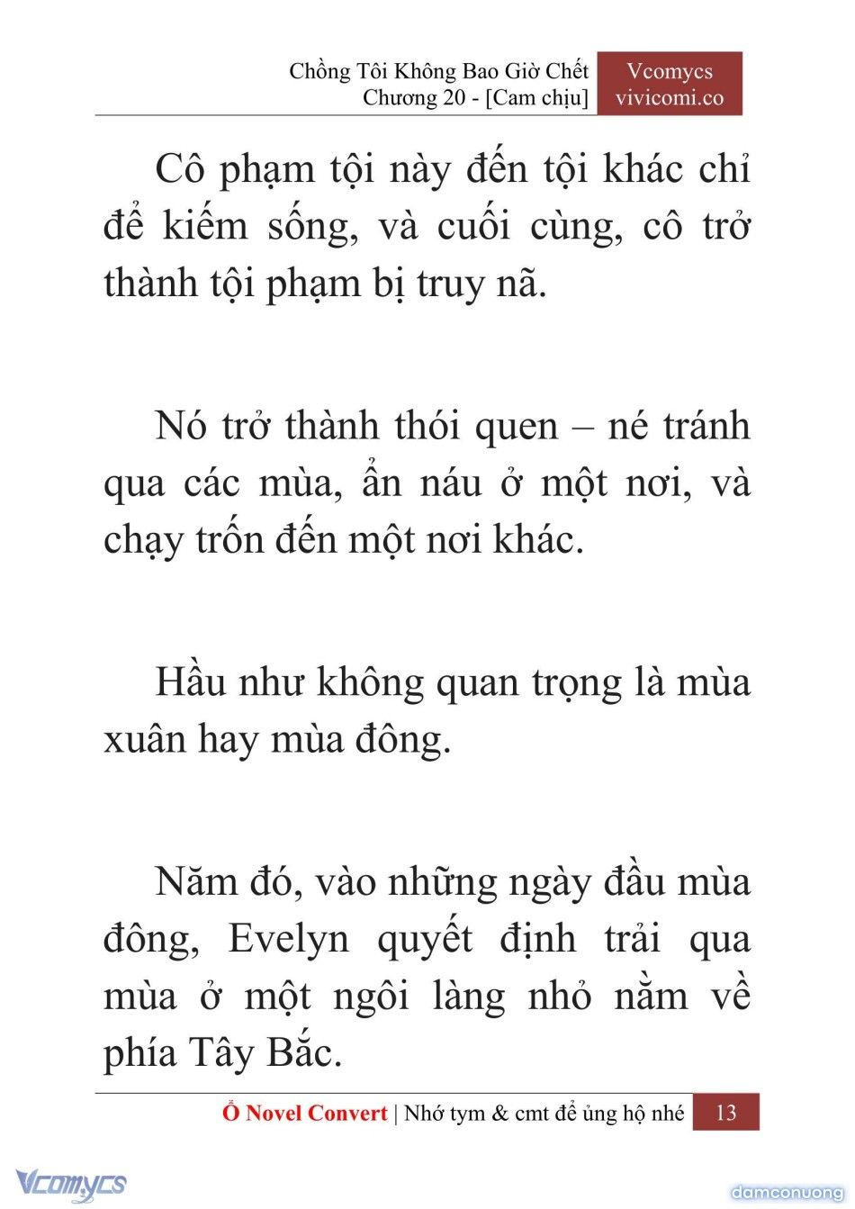 đọc truyện [novel] Chồng Tôi Không Bao Giờ Chết Chương 20 ảnh 16 tại Thiên Thai Truyện