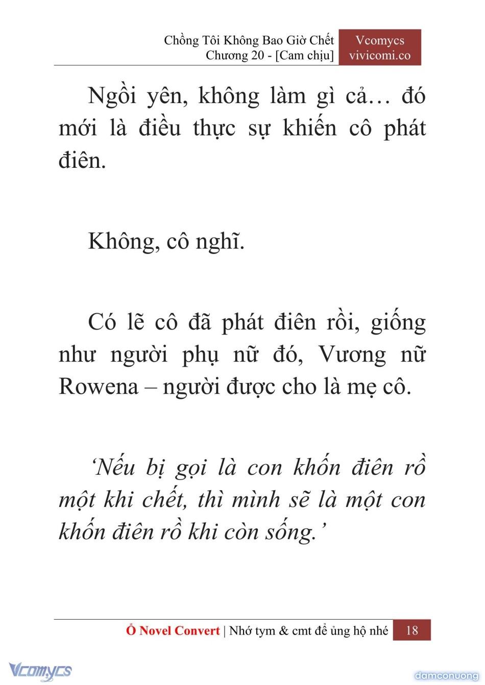 đọc truyện [novel] Chồng Tôi Không Bao Giờ Chết Chương 20 ảnh 21 tại Thiên Thai Truyện