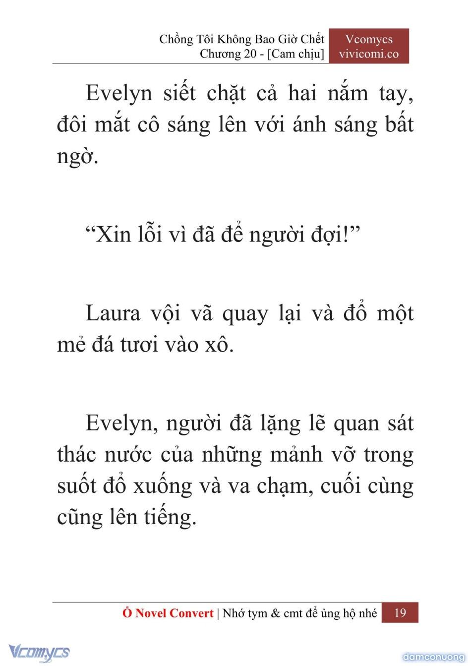 đọc truyện [novel] Chồng Tôi Không Bao Giờ Chết Chương 20 ảnh 22 tại Thiên Thai Truyện