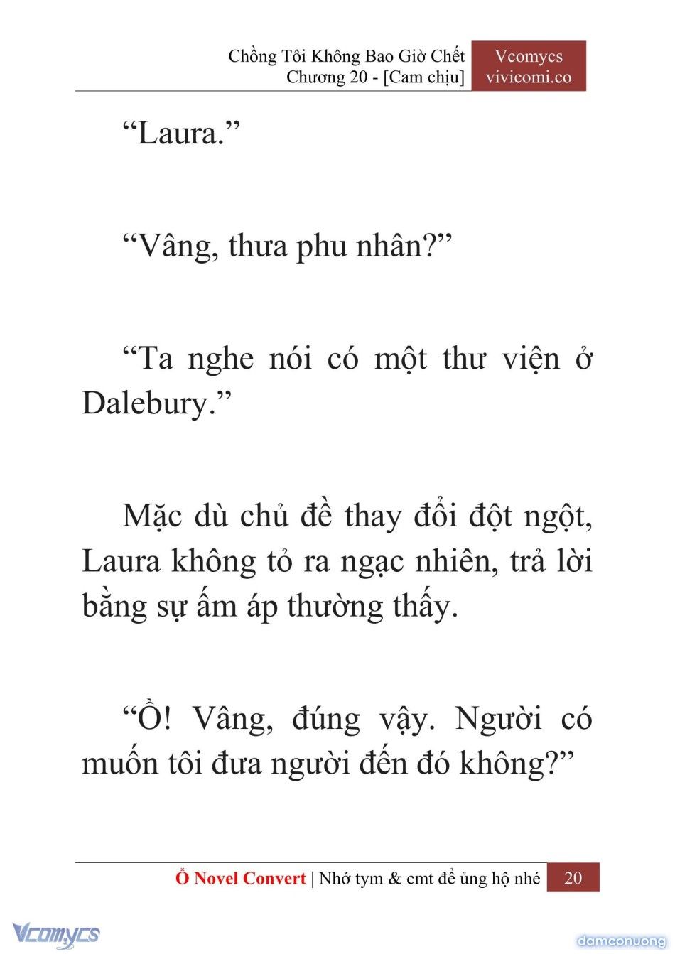 đọc truyện [novel] Chồng Tôi Không Bao Giờ Chết Chương 20 ảnh 23 tại Thiên Thai Truyện