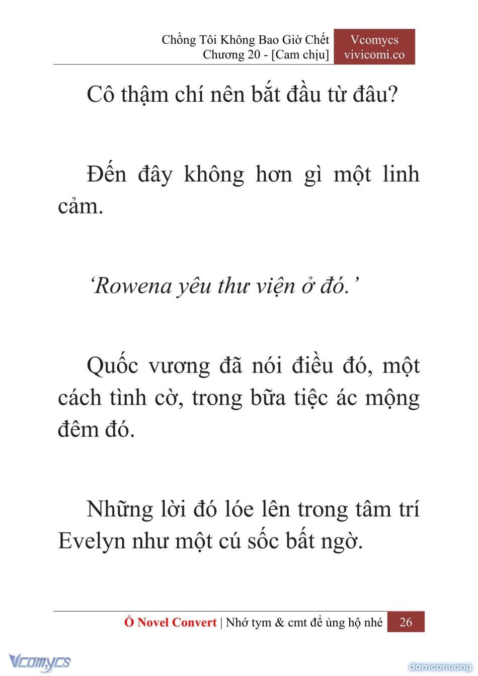 đọc truyện [novel] Chồng Tôi Không Bao Giờ Chết Chương 20 ảnh 29 tại Thiên Thai Truyện