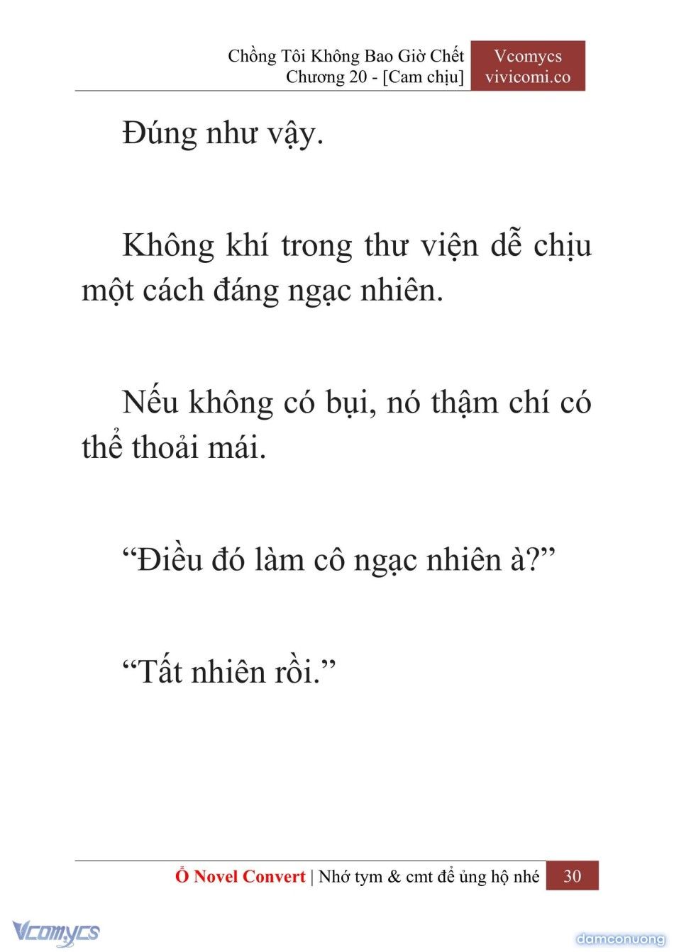 đọc truyện [novel] Chồng Tôi Không Bao Giờ Chết Chương 20 ảnh 33 tại Thiên Thai Truyện