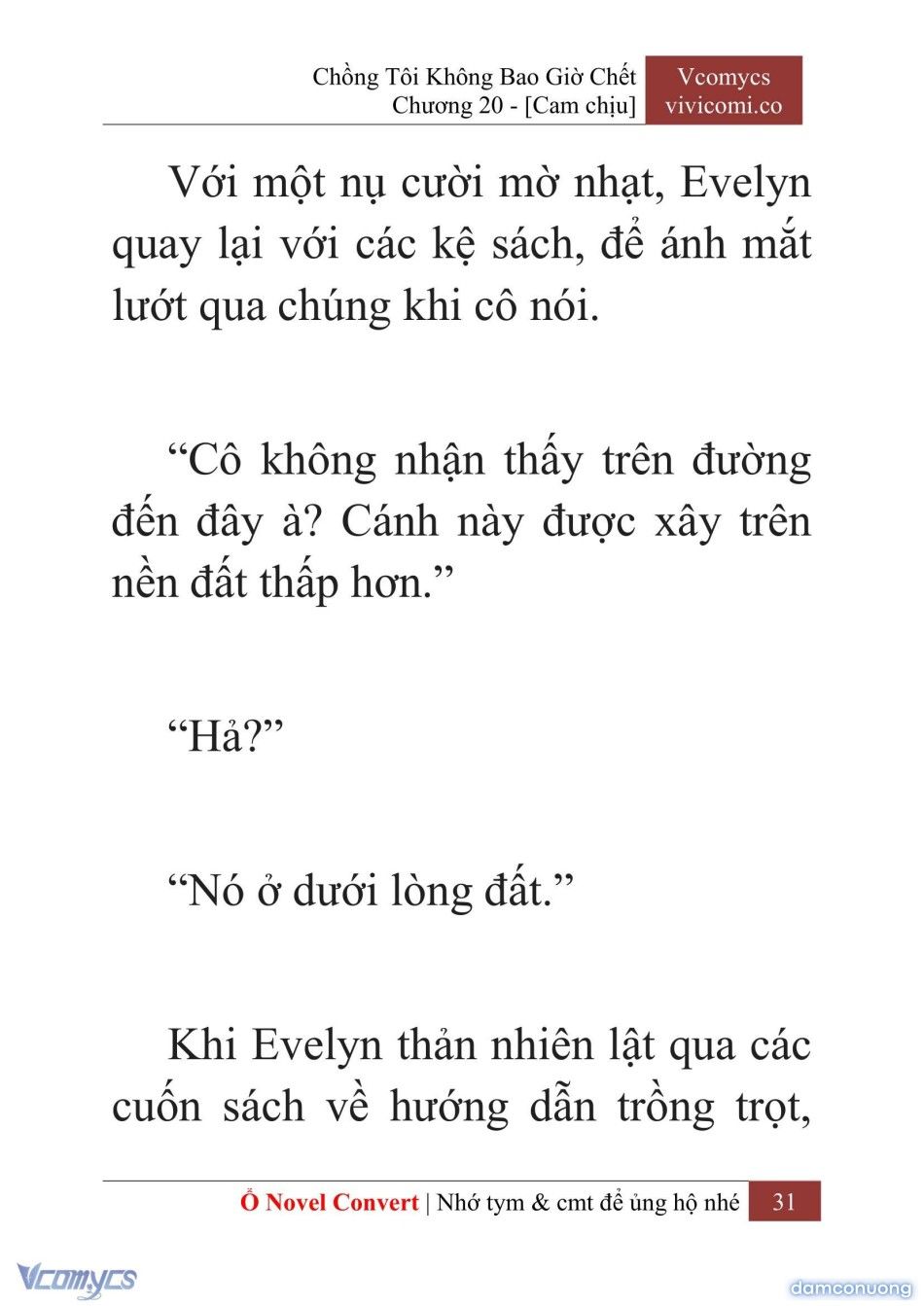 đọc truyện [novel] Chồng Tôi Không Bao Giờ Chết Chương 20 ảnh 34 tại Thiên Thai Truyện