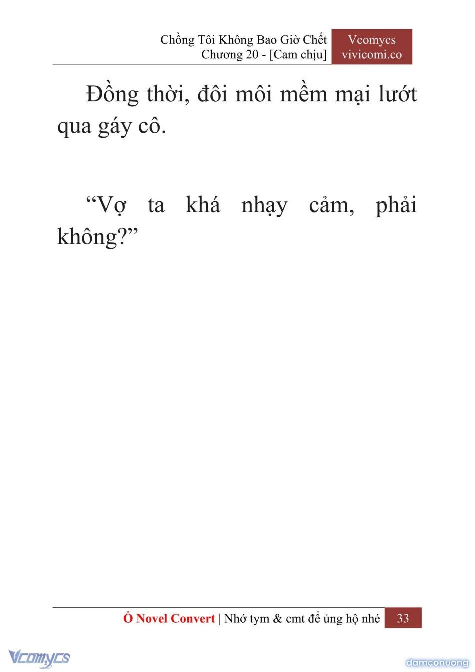 đọc truyện [novel] Chồng Tôi Không Bao Giờ Chết Chương 20 ảnh 36 tại Thiên Thai Truyện