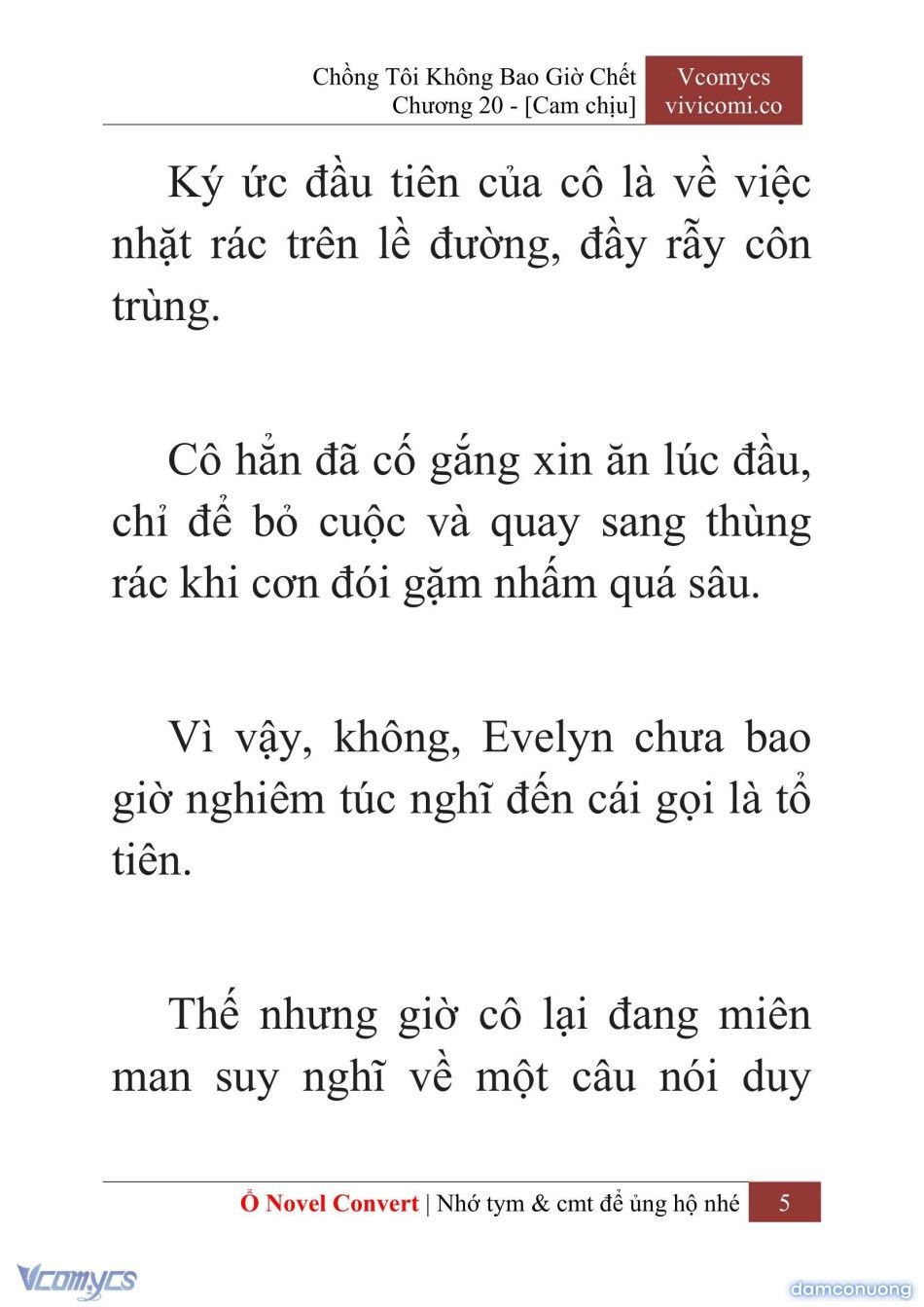 đọc truyện [novel] Chồng Tôi Không Bao Giờ Chết Chương 20 ảnh 8 tại Thiên Thai Truyện