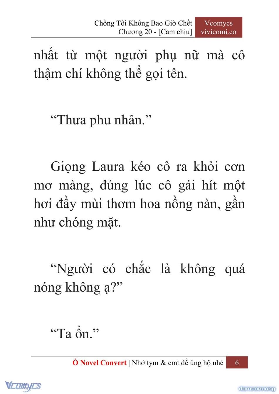 đọc truyện [novel] Chồng Tôi Không Bao Giờ Chết Chương 20 ảnh 9 tại Thiên Thai Truyện