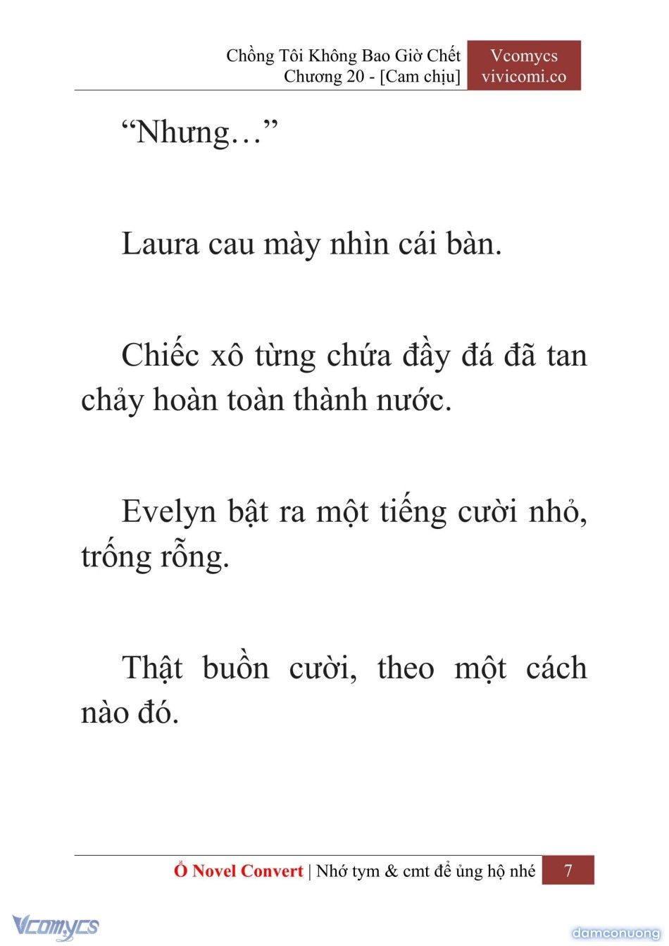 đọc truyện [novel] Chồng Tôi Không Bao Giờ Chết Chương 20 ảnh 10 tại Thiên Thai Truyện