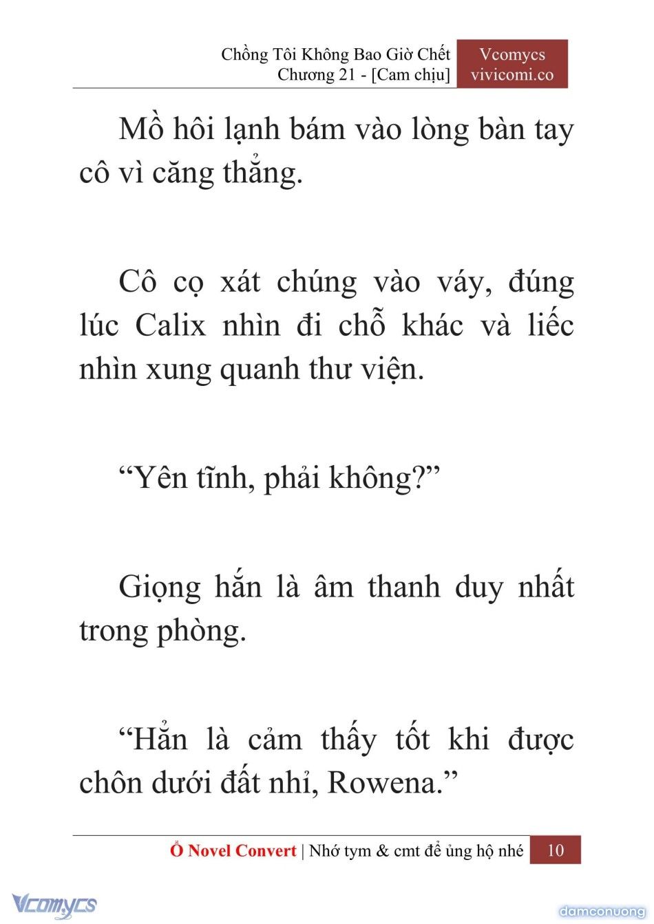 đọc truyện [novel] Chồng Tôi Không Bao Giờ Chết Chương 21 ảnh 13 tại Thiên Thai Truyện