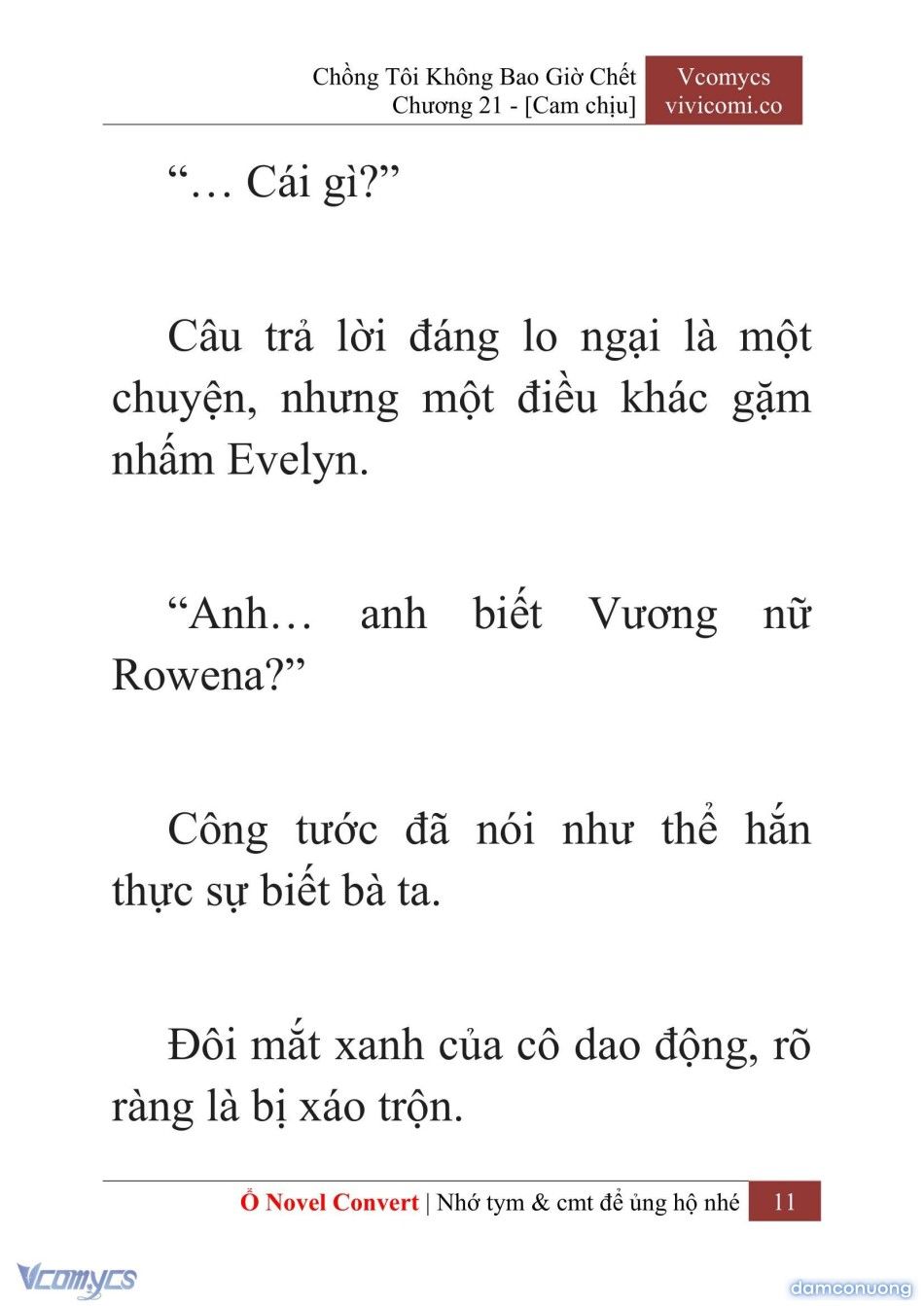 đọc truyện [novel] Chồng Tôi Không Bao Giờ Chết Chương 21 ảnh 14 tại Thiên Thai Truyện