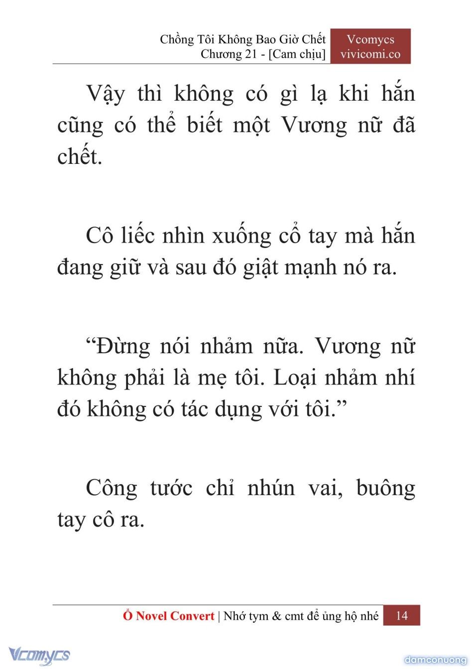 đọc truyện [novel] Chồng Tôi Không Bao Giờ Chết Chương 21 ảnh 17 tại Thiên Thai Truyện