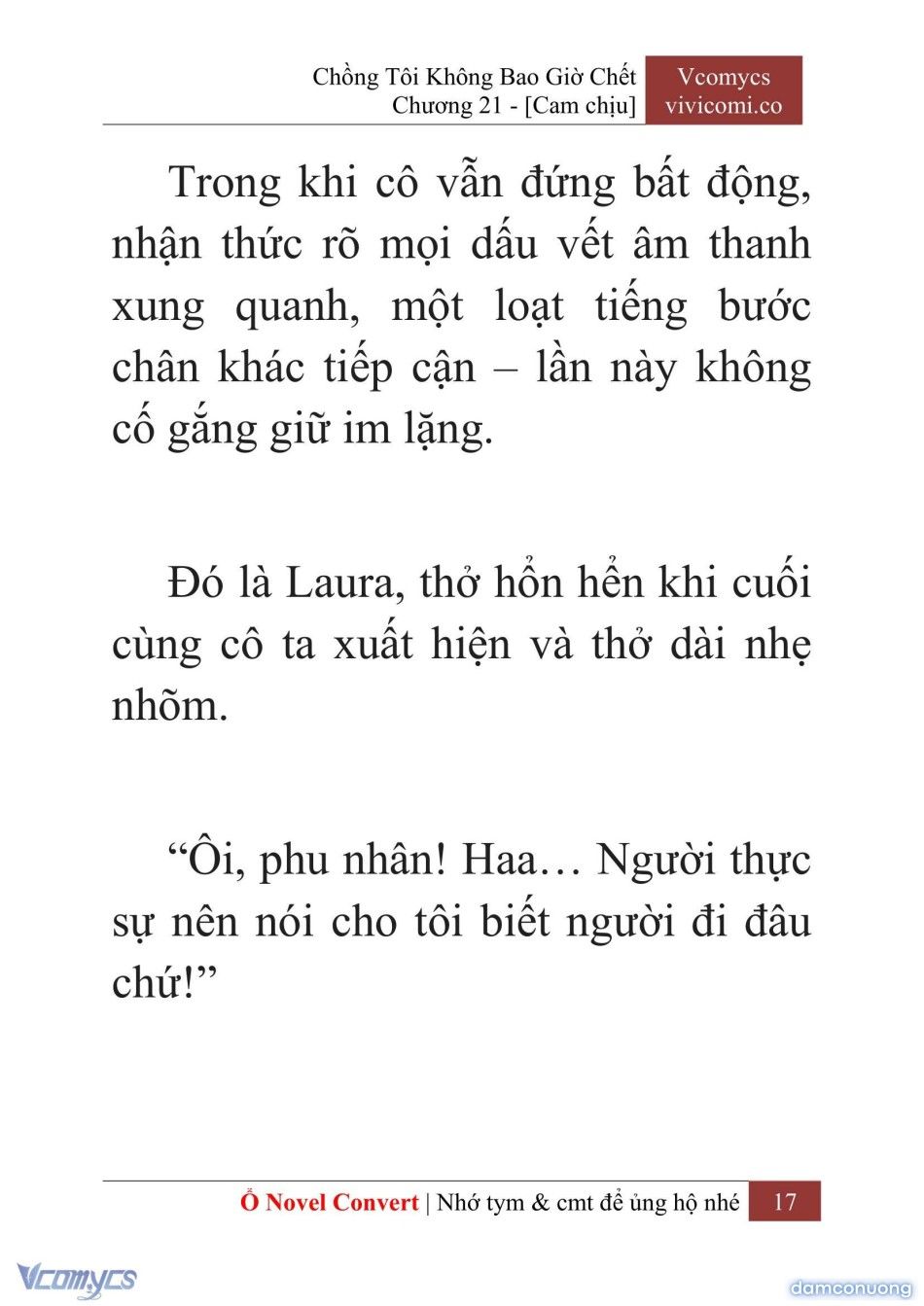 đọc truyện [novel] Chồng Tôi Không Bao Giờ Chết Chương 21 ảnh 20 tại Thiên Thai Truyện
