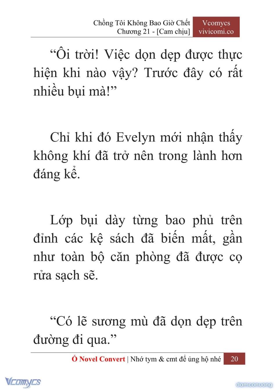 đọc truyện [novel] Chồng Tôi Không Bao Giờ Chết Chương 21 ảnh 23 tại Thiên Thai Truyện