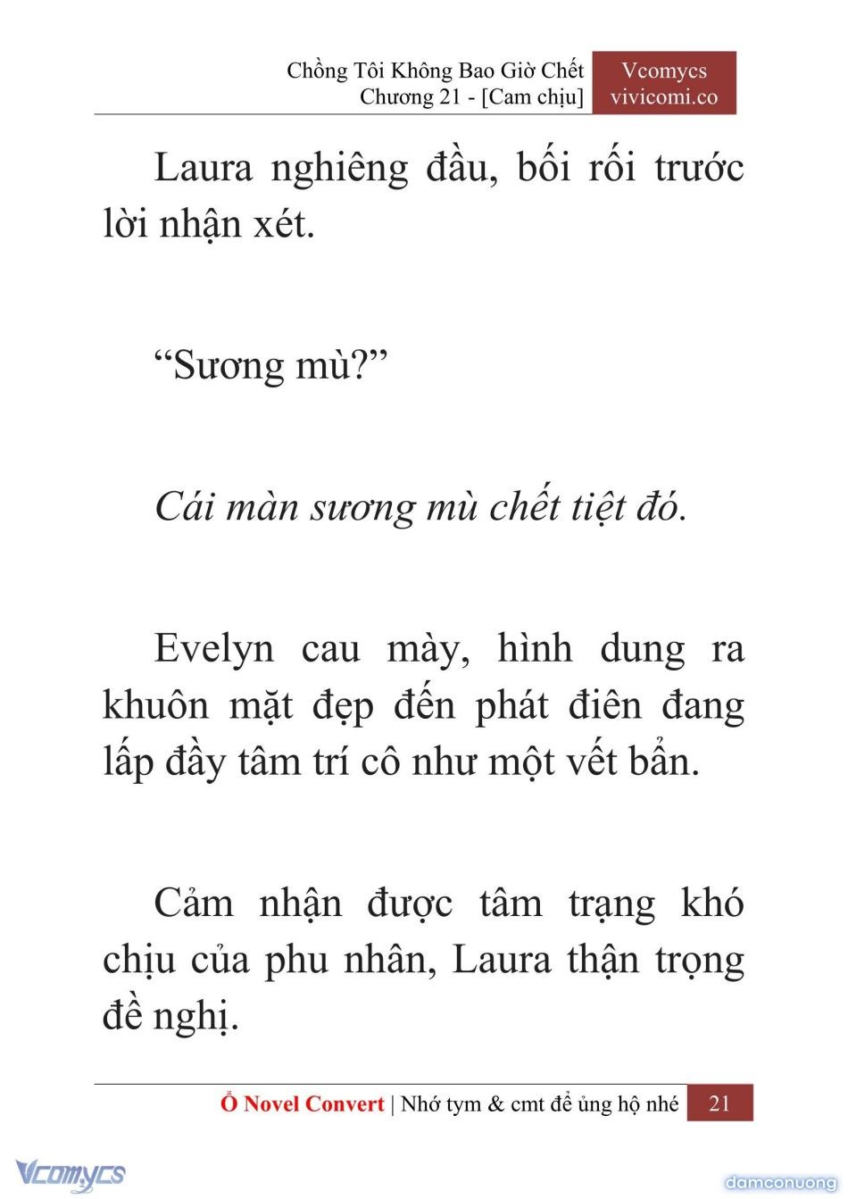 đọc truyện [novel] Chồng Tôi Không Bao Giờ Chết Chương 21 ảnh 24 tại Thiên Thai Truyện