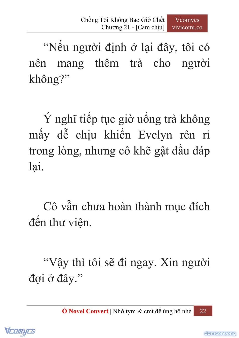 đọc truyện [novel] Chồng Tôi Không Bao Giờ Chết Chương 21 ảnh 25 tại Thiên Thai Truyện