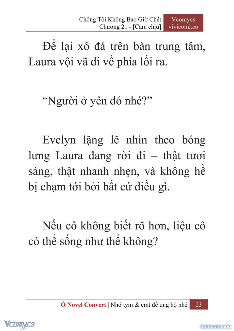đọc truyện [novel] Chồng Tôi Không Bao Giờ Chết Chương 21 ảnh 26 tại Thiên Thai Truyện