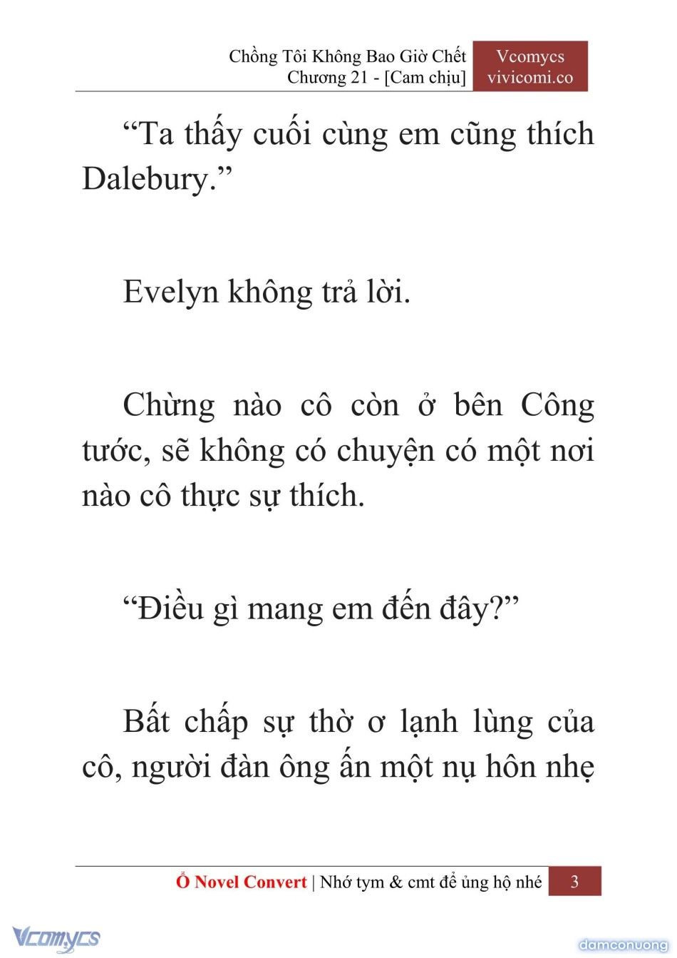 đọc truyện [novel] Chồng Tôi Không Bao Giờ Chết Chương 21 ảnh 6 tại Thiên Thai Truyện