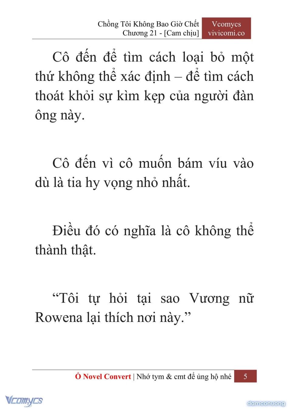 đọc truyện [novel] Chồng Tôi Không Bao Giờ Chết Chương 21 ảnh 8 tại Thiên Thai Truyện