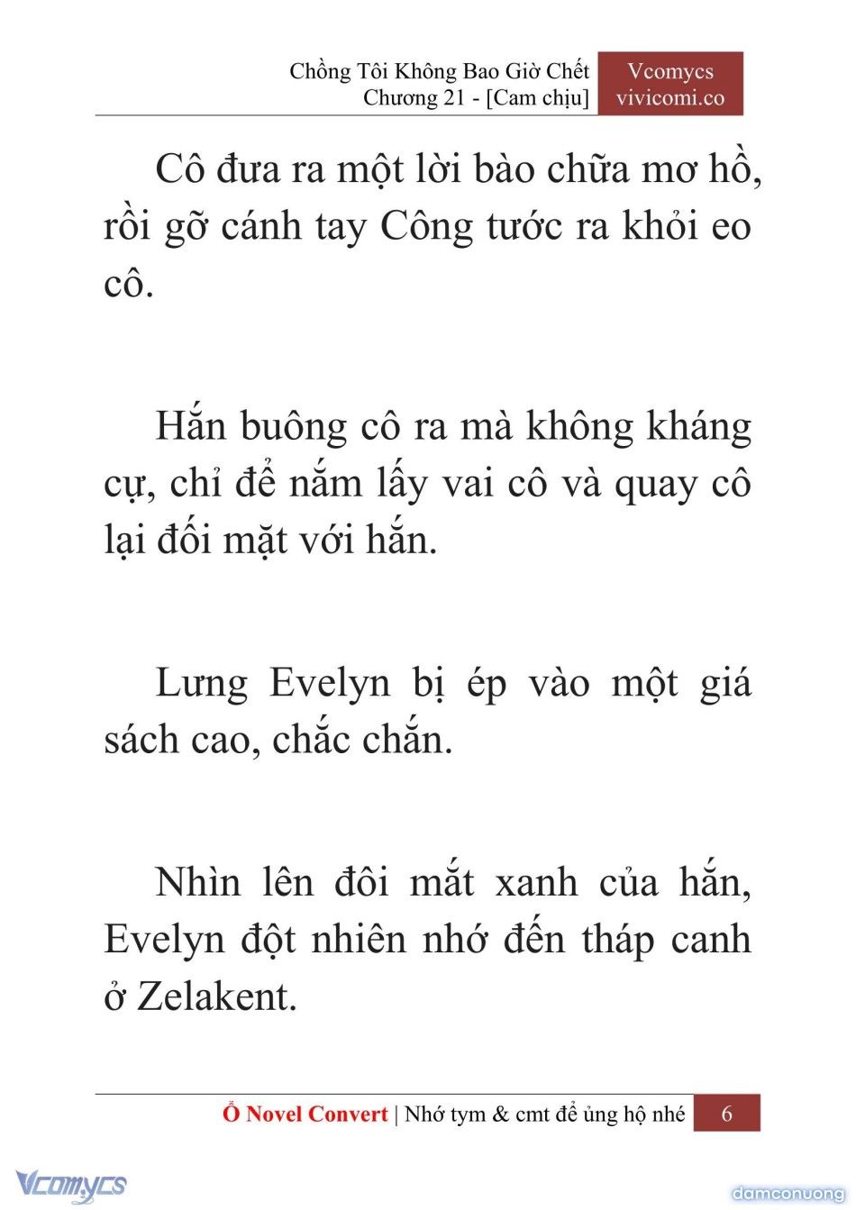 đọc truyện [novel] Chồng Tôi Không Bao Giờ Chết Chương 21 ảnh 9 tại Thiên Thai Truyện