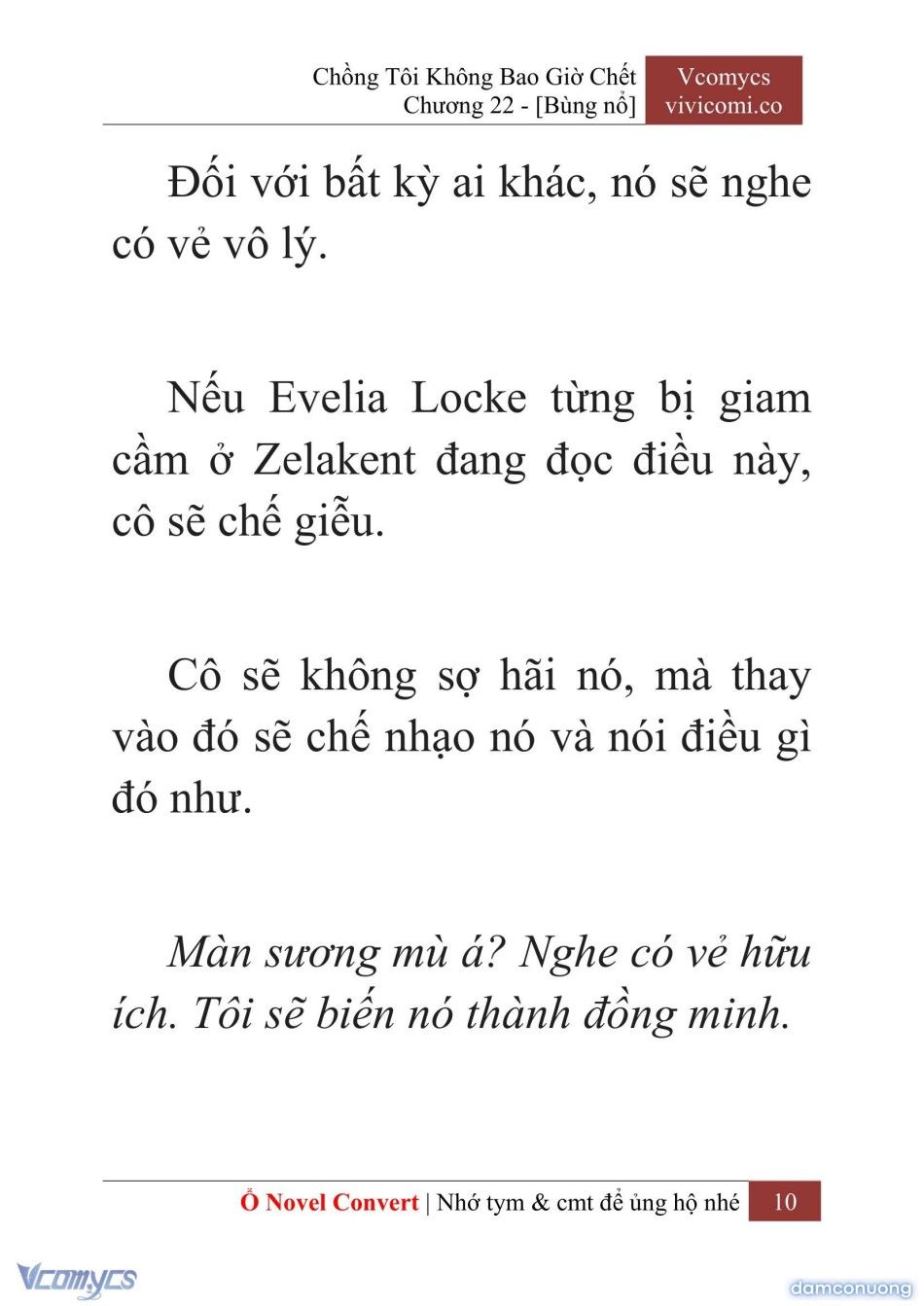 đọc truyện [novel] Chồng Tôi Không Bao Giờ Chết Chương 22 ảnh 13 tại Thiên Thai Truyện