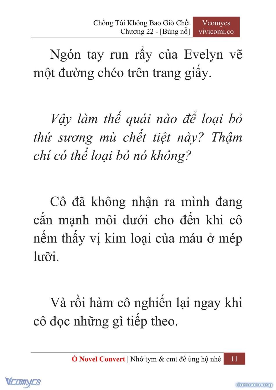 đọc truyện [novel] Chồng Tôi Không Bao Giờ Chết Chương 22 ảnh 14 tại Thiên Thai Truyện
