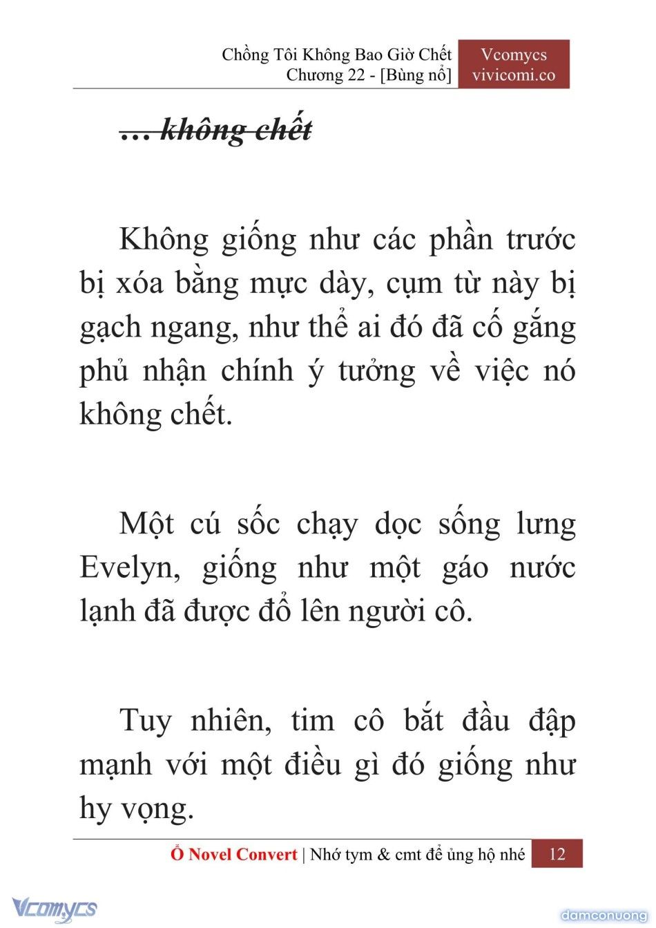 đọc truyện [novel] Chồng Tôi Không Bao Giờ Chết Chương 22 ảnh 15 tại Thiên Thai Truyện