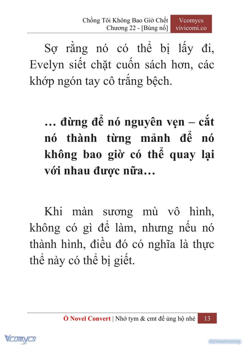đọc truyện [novel] Chồng Tôi Không Bao Giờ Chết Chương 22 ảnh 16 tại Thiên Thai Truyện