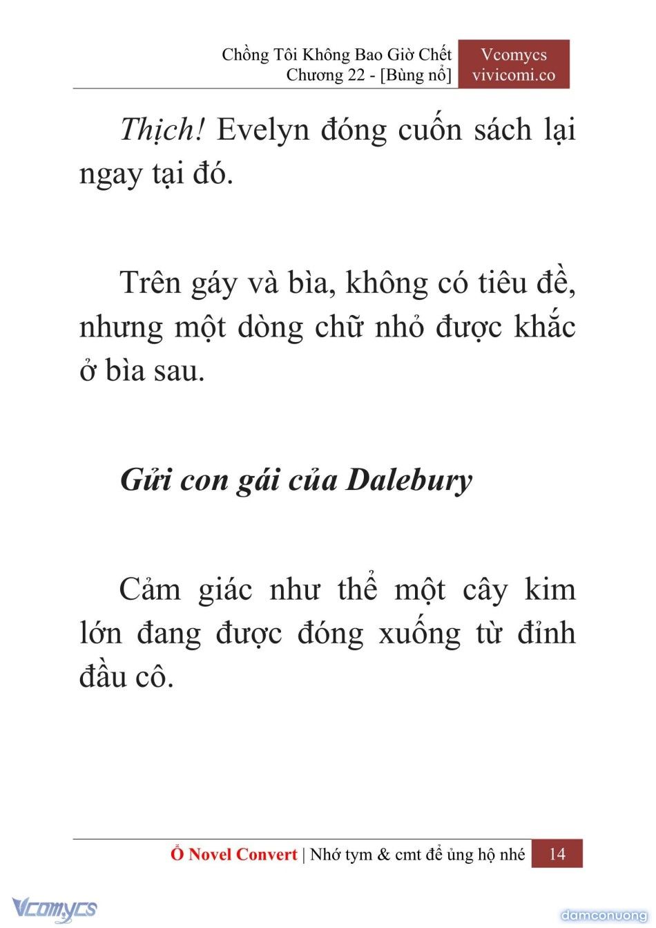 đọc truyện [novel] Chồng Tôi Không Bao Giờ Chết Chương 22 ảnh 17 tại Thiên Thai Truyện