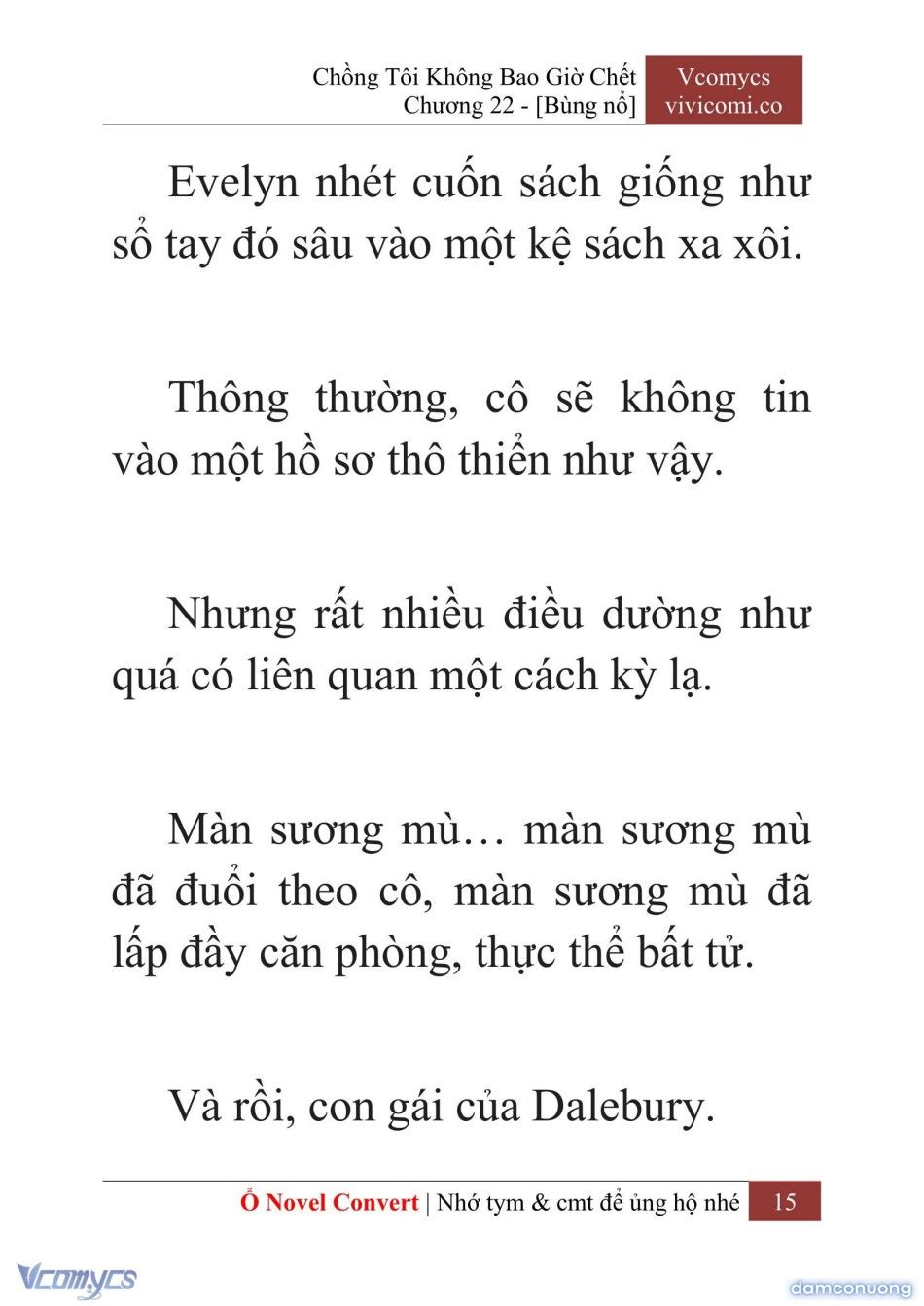 đọc truyện [novel] Chồng Tôi Không Bao Giờ Chết Chương 22 ảnh 18 tại Thiên Thai Truyện