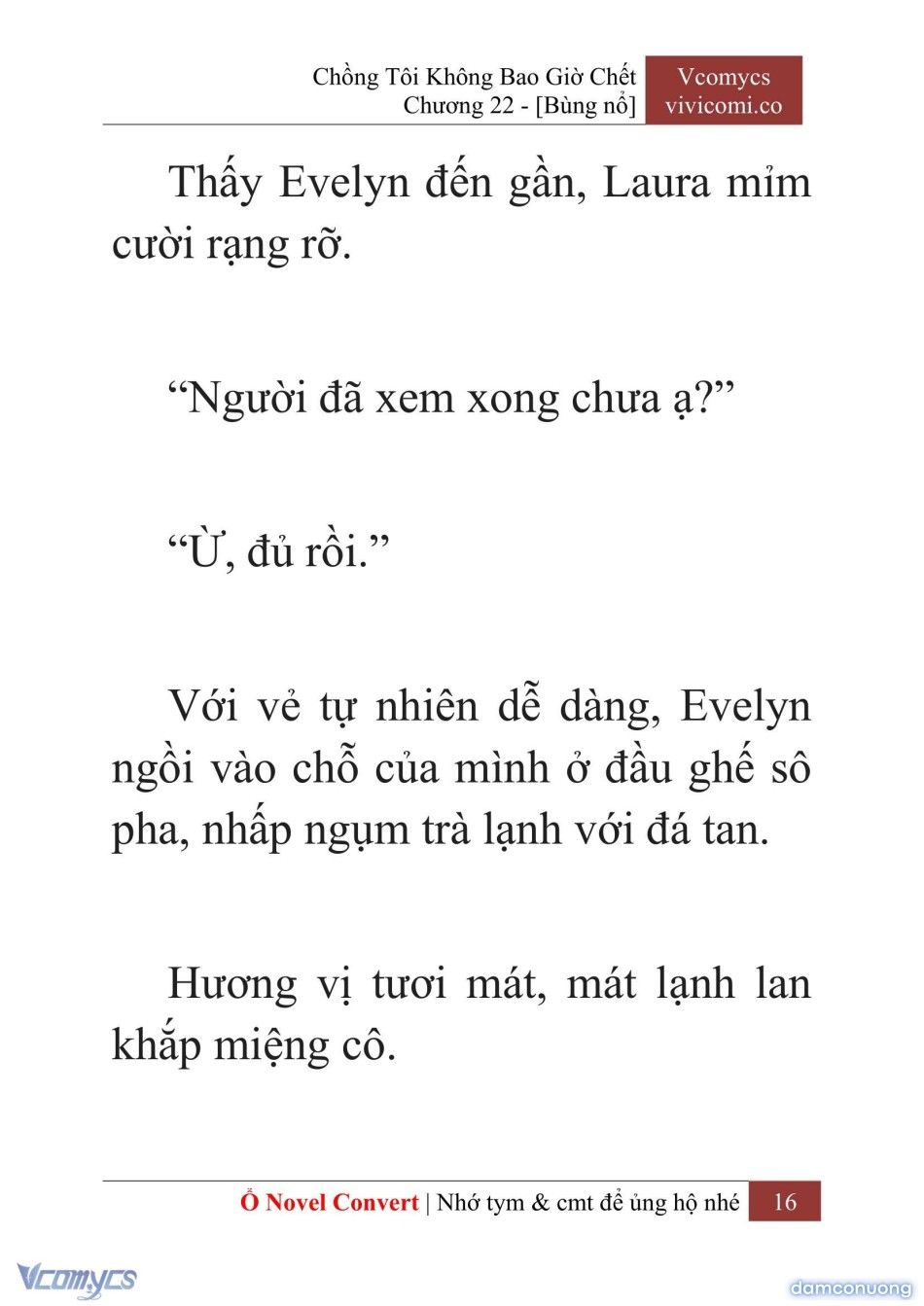 đọc truyện [novel] Chồng Tôi Không Bao Giờ Chết Chương 22 ảnh 19 tại Thiên Thai Truyện