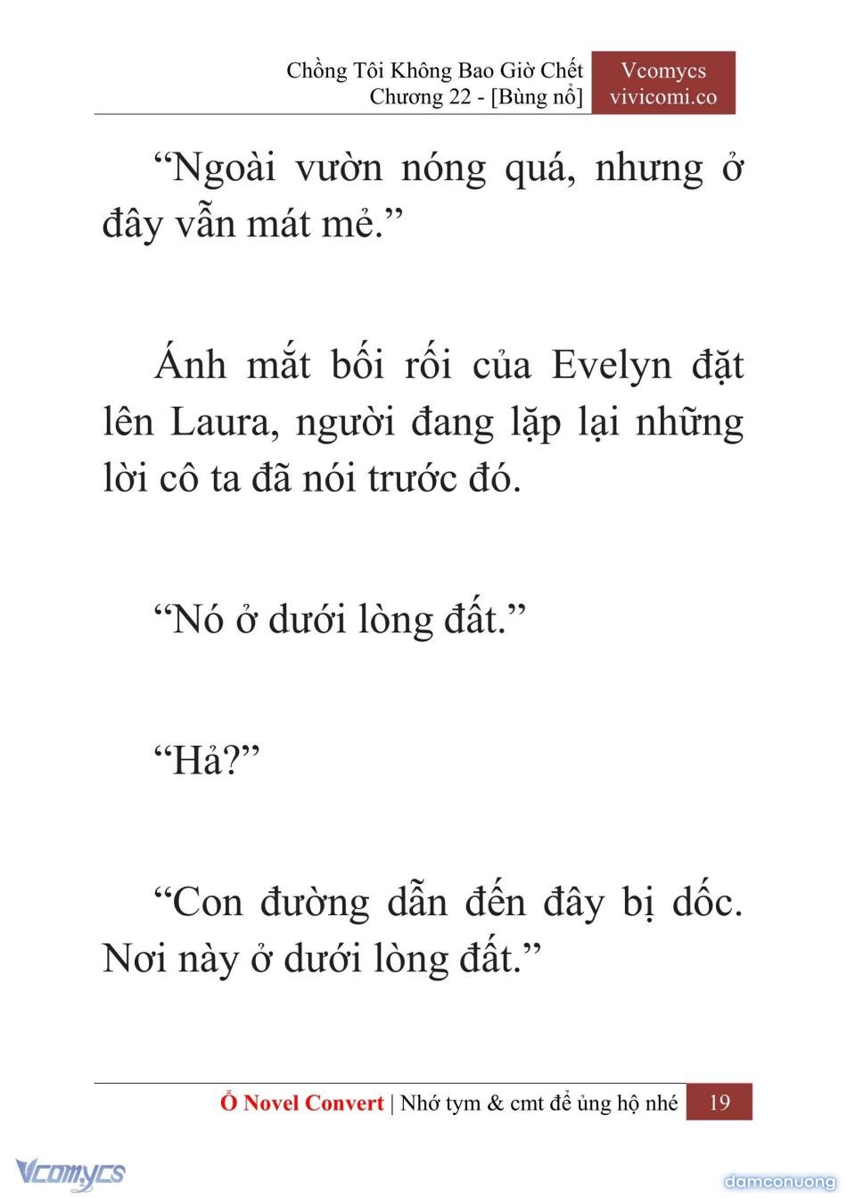 đọc truyện [novel] Chồng Tôi Không Bao Giờ Chết Chương 22 ảnh 22 tại Thiên Thai Truyện