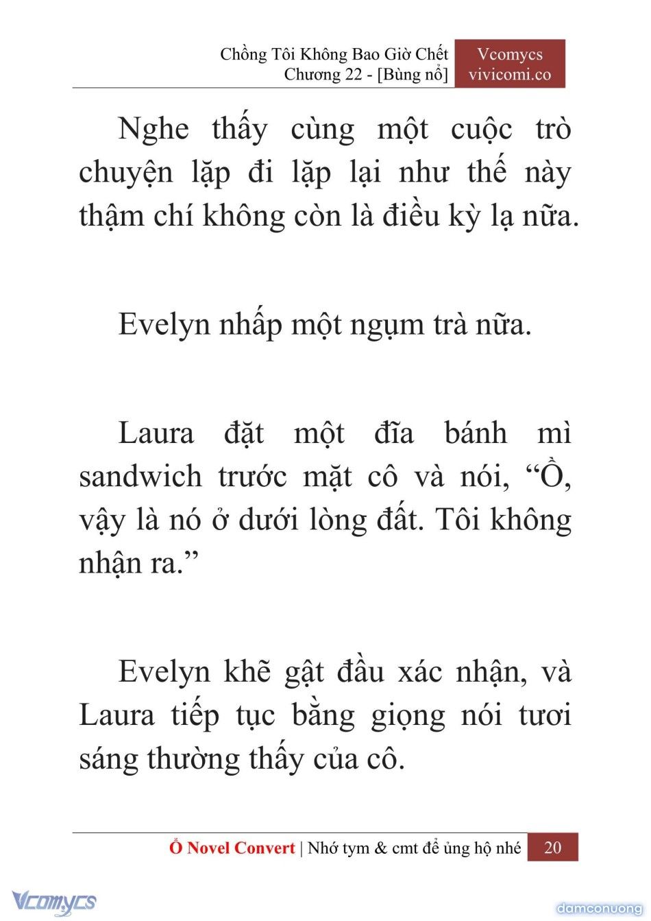 đọc truyện [novel] Chồng Tôi Không Bao Giờ Chết Chương 22 ảnh 23 tại Thiên Thai Truyện