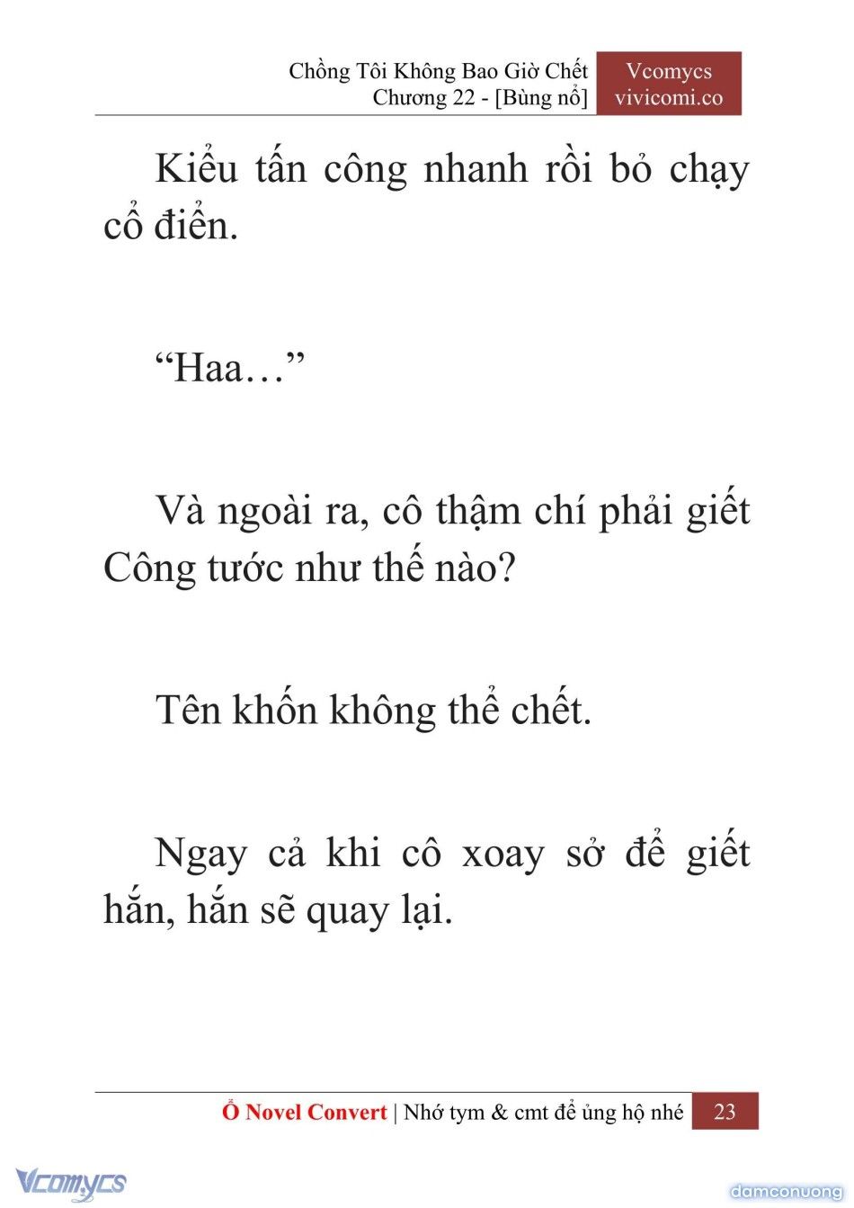 đọc truyện [novel] Chồng Tôi Không Bao Giờ Chết Chương 22 ảnh 26 tại Thiên Thai Truyện