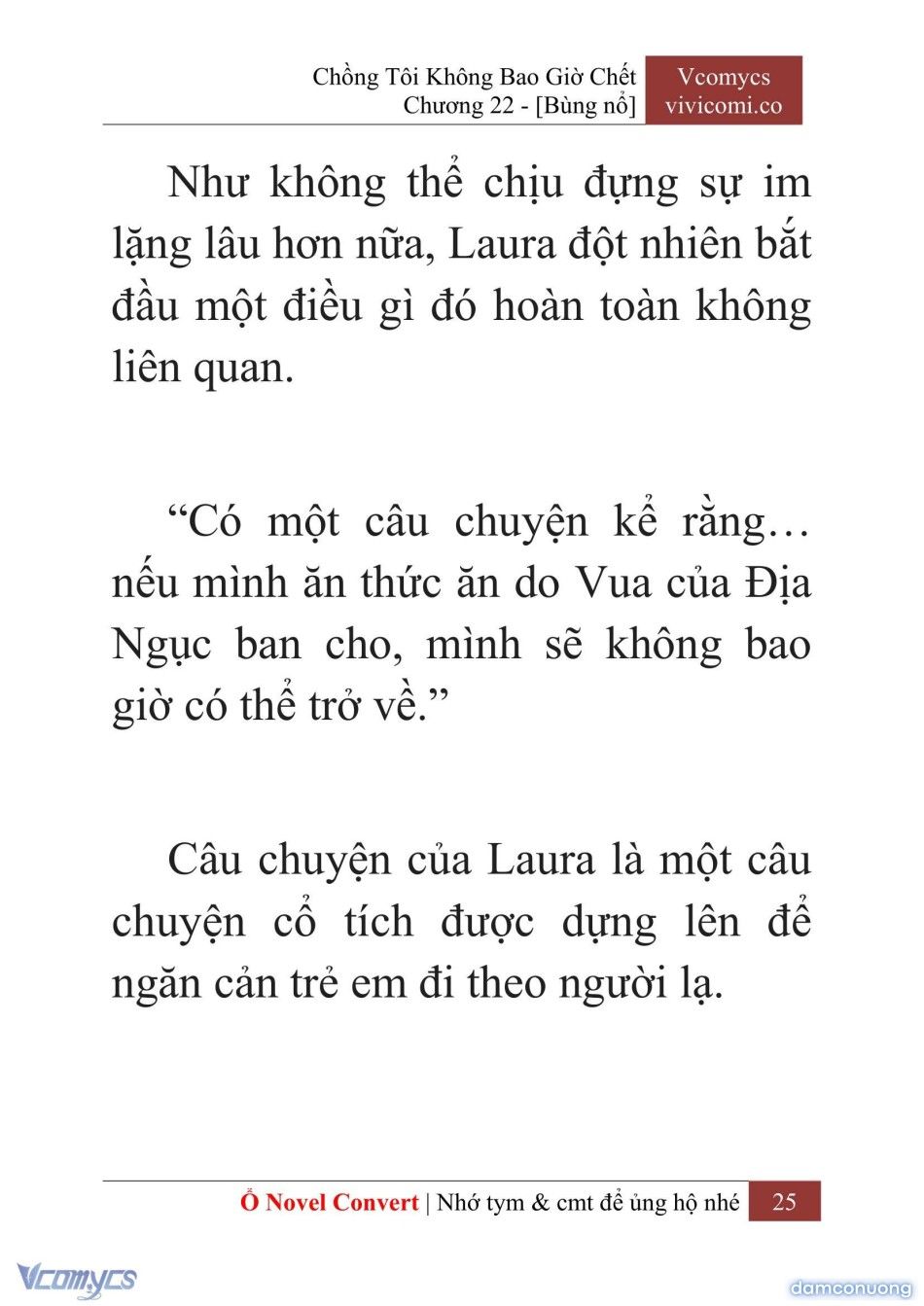 đọc truyện [novel] Chồng Tôi Không Bao Giờ Chết Chương 22 ảnh 28 tại Thiên Thai Truyện