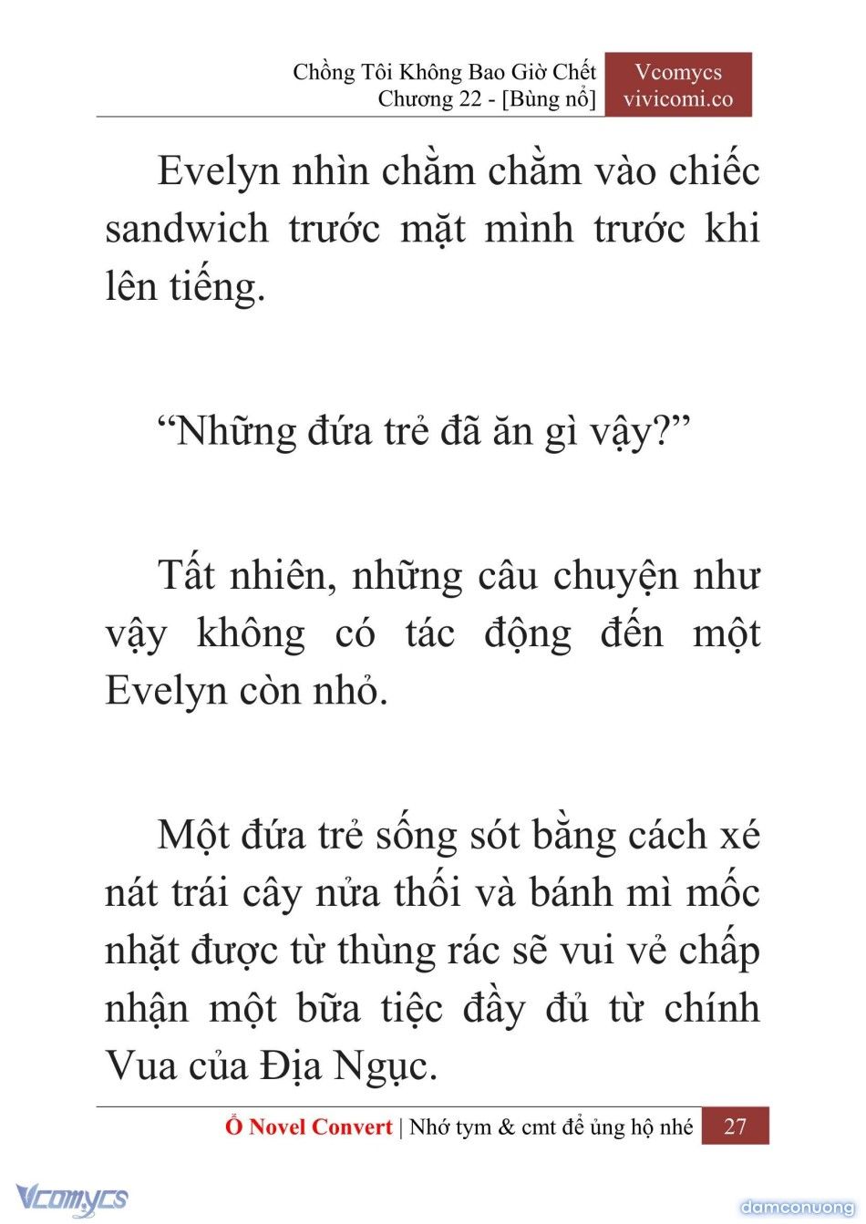 đọc truyện [novel] Chồng Tôi Không Bao Giờ Chết Chương 22 ảnh 30 tại Thiên Thai Truyện